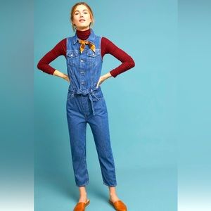 Levi's Tapered Denim Jumpsuit at Anthropologie - Medium